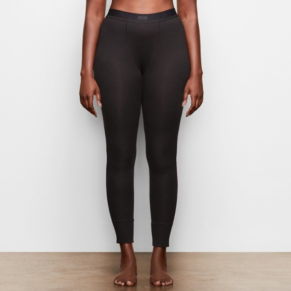 COTTON RIB LEGGING - Picture 2 of 5